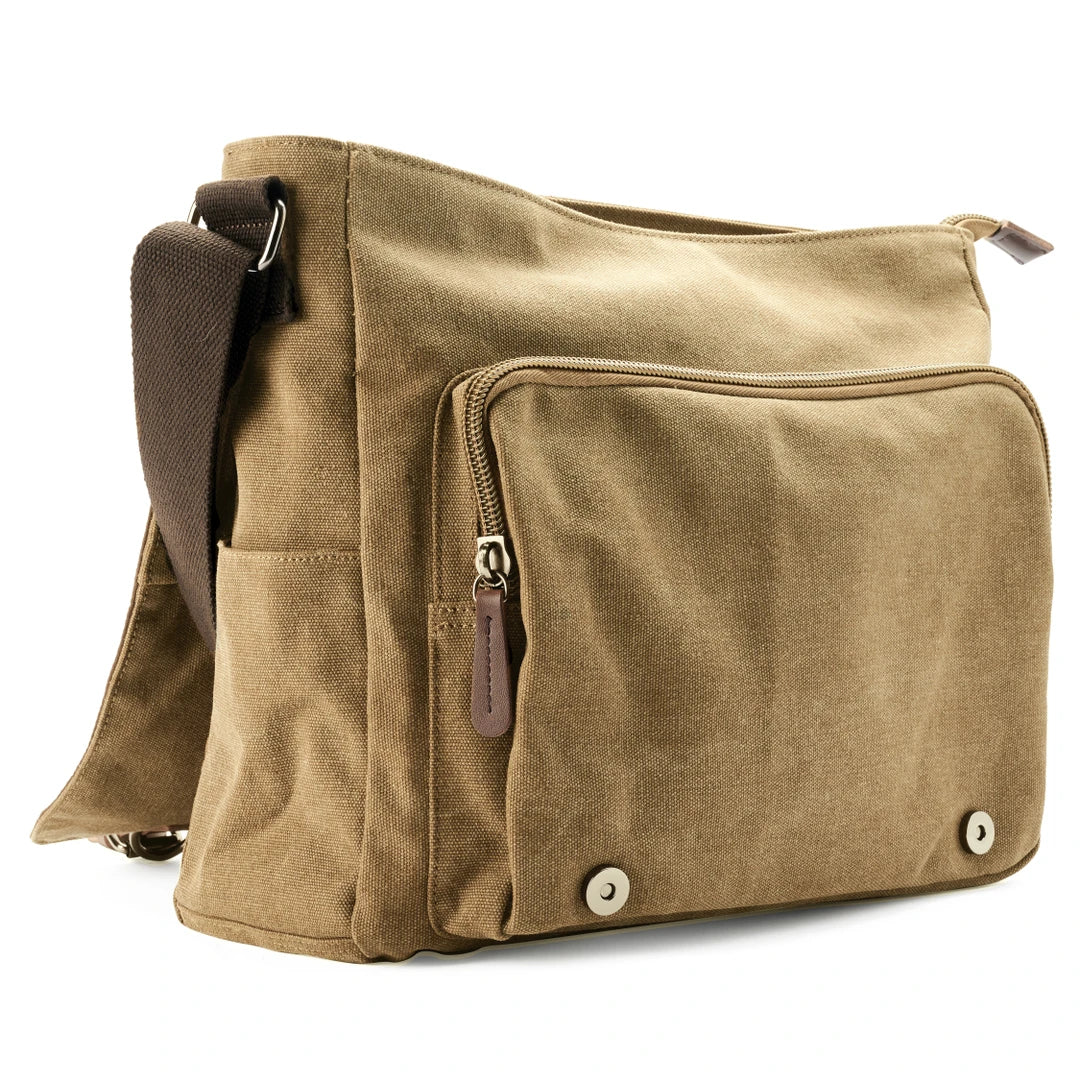 Stylish Canvas Shoulder Bag for On-the-Go Organization