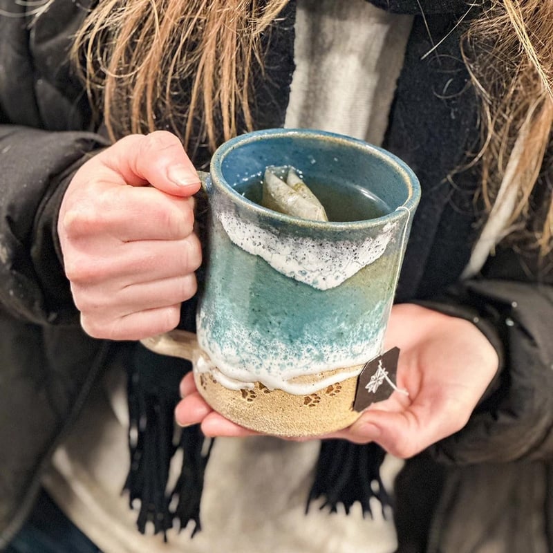 50% Off | 3D Printed Coastal Line Ceramic Coffee Mug