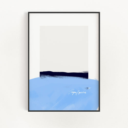 Seaside Serenity Art Print | Oceanic Bliss