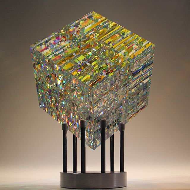 Chroma Cube Art Ornaments – Fantasy Magic Decorative Accents