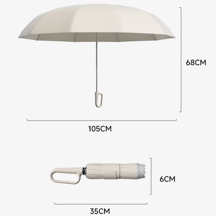 Hands-Free Umbrella with Unique Ring Handle