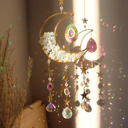 Prism Moon Dreamcatcher for a Mystical Atmosphere