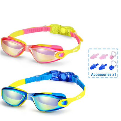 Children's Anti-Fog Swim Goggles with Wide View - Available in UK