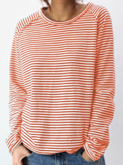 Striped Long-Sleeve Top