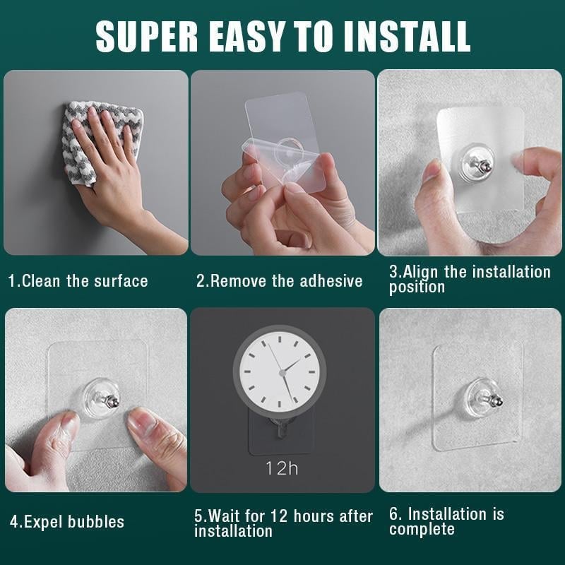 5+5 FREE | MountEase - Screw Hooks Without Drilling [Last Day Discount]