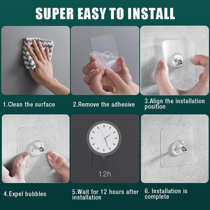 5+5 FREE | MountEase - Screw Hooks Without Drilling [Last Day Discount]