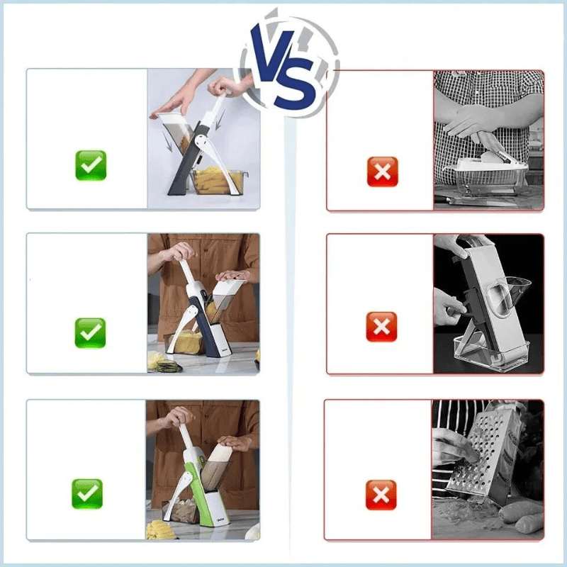 Multi-Functional Slicer with Stainless Steel Blades for Fast, Accurate Cuts