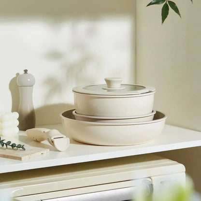 Space-Saving Non-Stick Cookware Set | Versatile and Durable