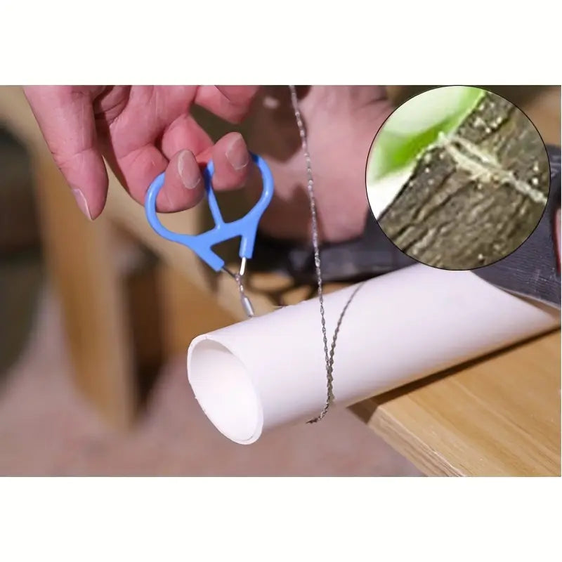 Lightweight Wire Saw for Effortless Outdoor Branch Cutting