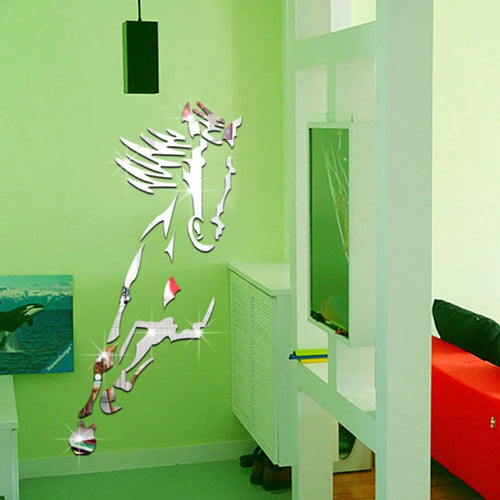 3D Acrylic Wall Art of Galloping Horse Decoration