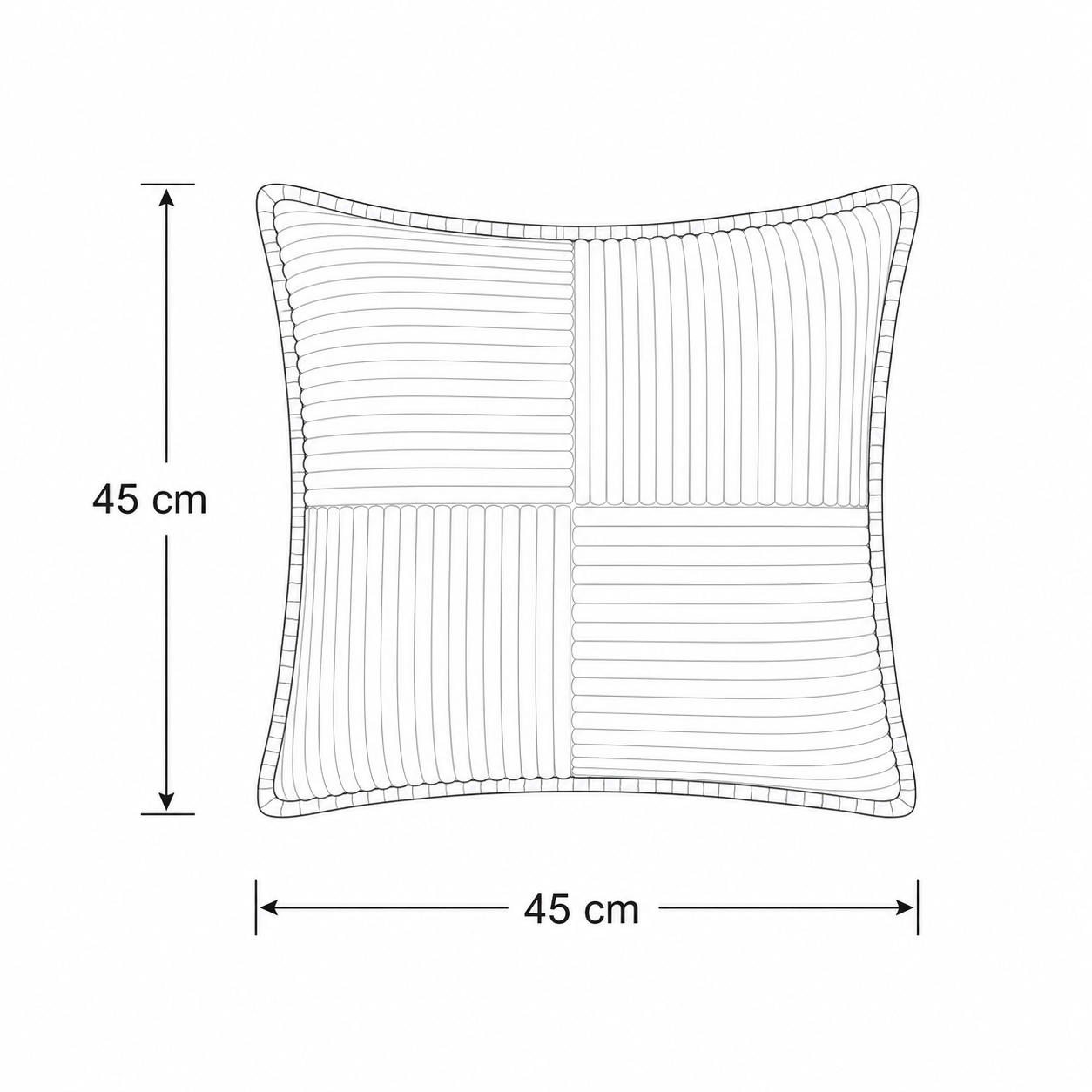Stain-Resistant Solid Colored Cushion Cover