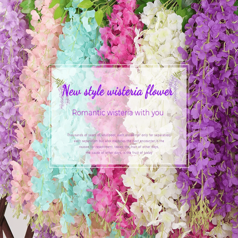 Vibrant, Lush Wisteria Plant that Requires No Watering