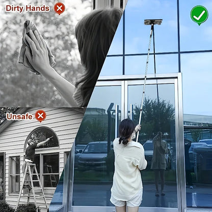 High Window Cleaner Tool – Safely Clean Without a Ladder