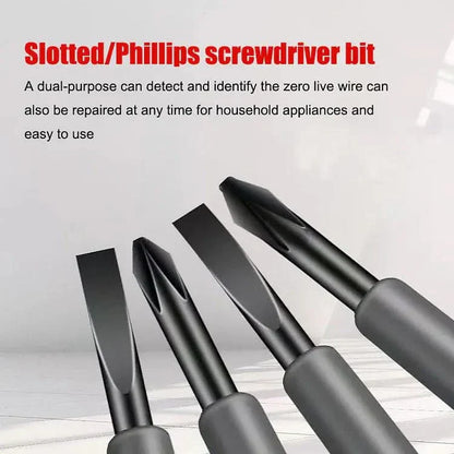 Versatile Magnetic Screwdriver and Voltage Tester Tool