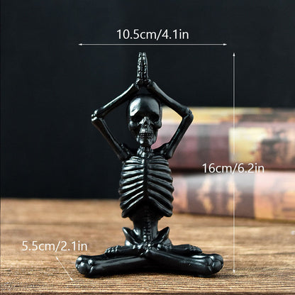 Halloween Figurine – Vintage White or Black Resin Decoration