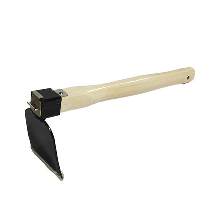 Garden Cultivator and Mini Hoe with 5 Tines | Carbon Steel | Wooden Handle | 38 × 21 × 8.5 cm