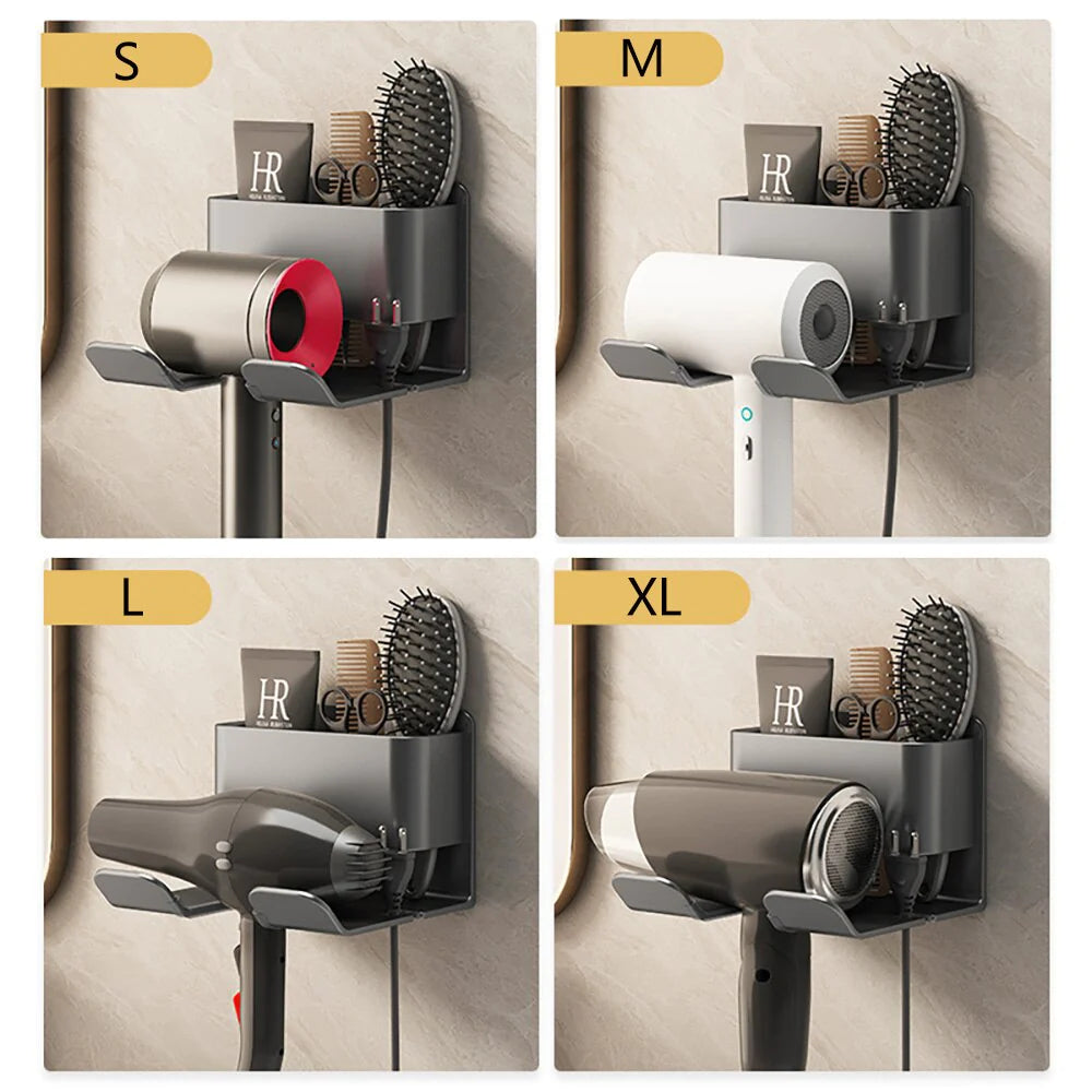 Stylish Wall-Mounted Organizer for Hair Care Essentials