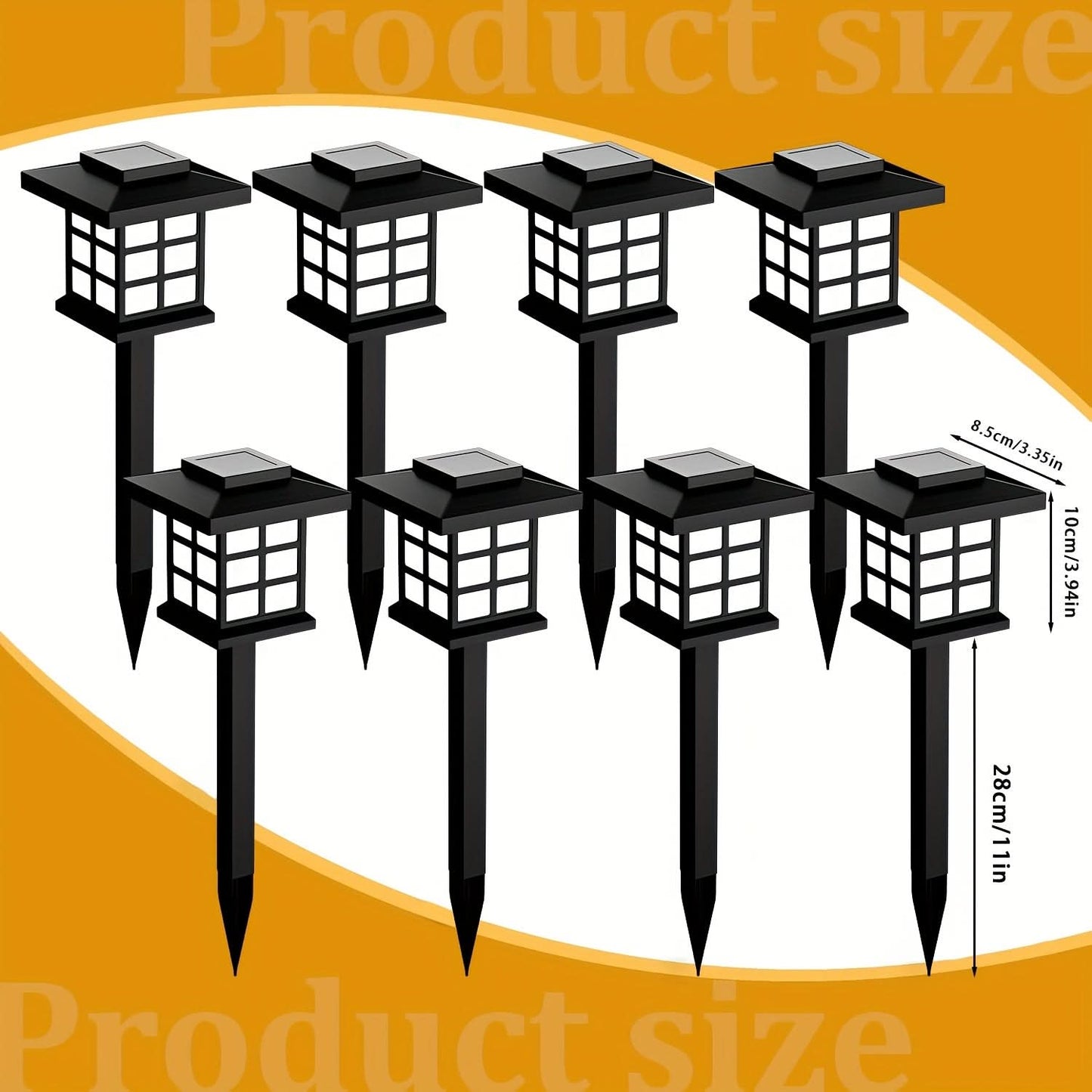 Solar Pathway Lights for Lawn – Multi-Color Outdoor Illumination