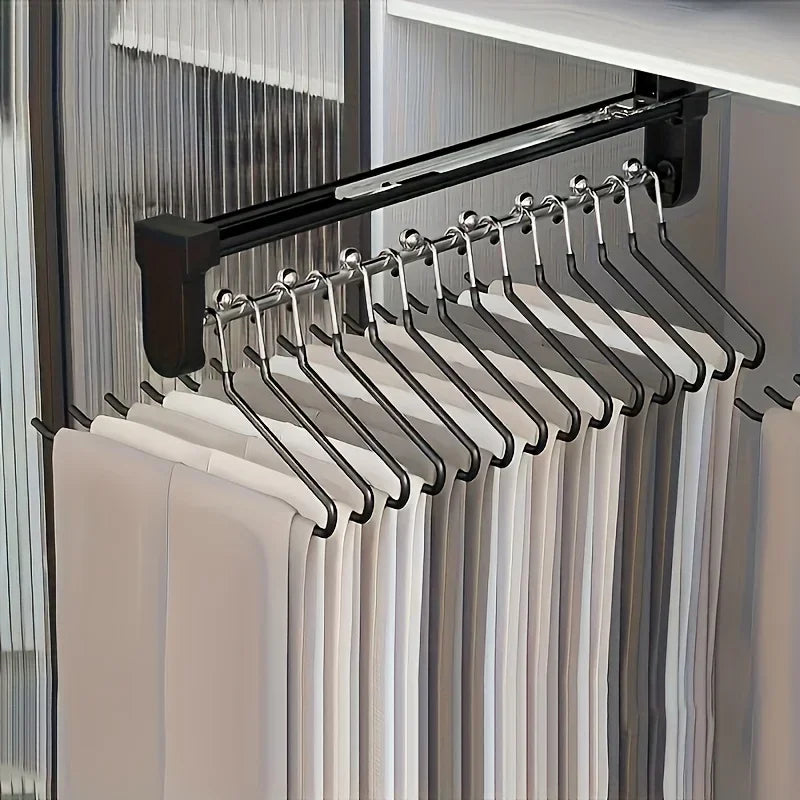 Extendable Clothes Rod for Wall Mounting | Adjustable and Foldable | Metal | 25–35 cm