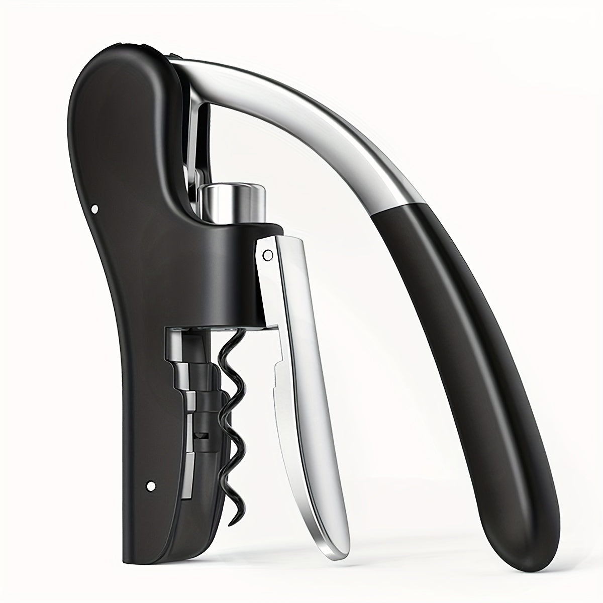 Effortless Wine Opener with Lever Action & Ergonomic Grip