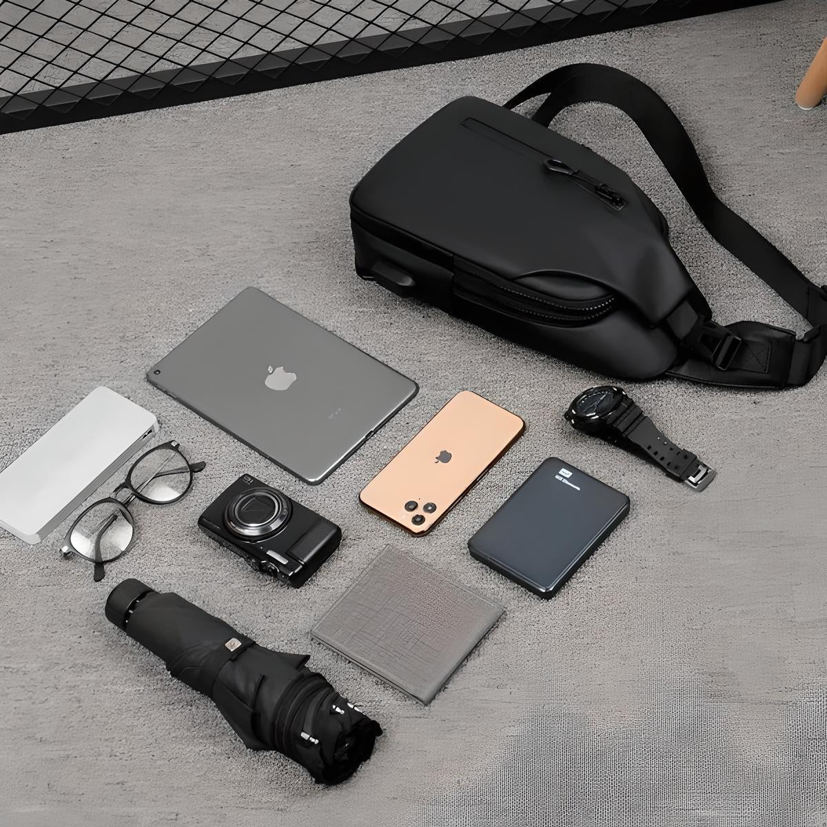 Waterproof Shoulder Bag with Theft Protection Design for Secure Style