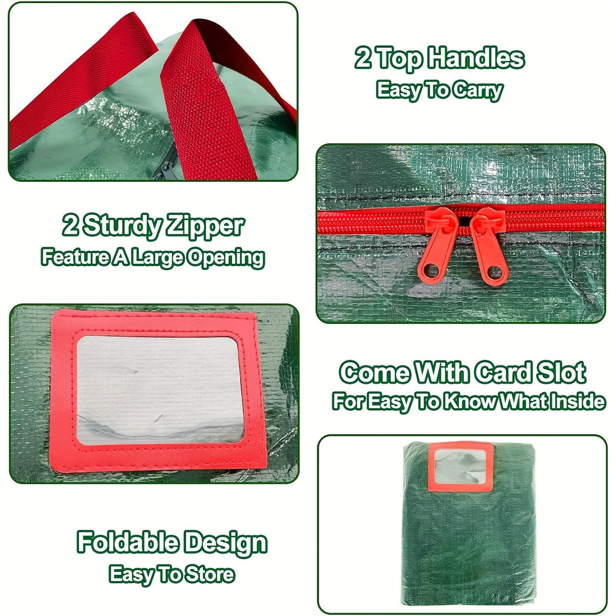 Large Waterproof Storage Bag for Artificial Christmas Trees – Durable Polyester