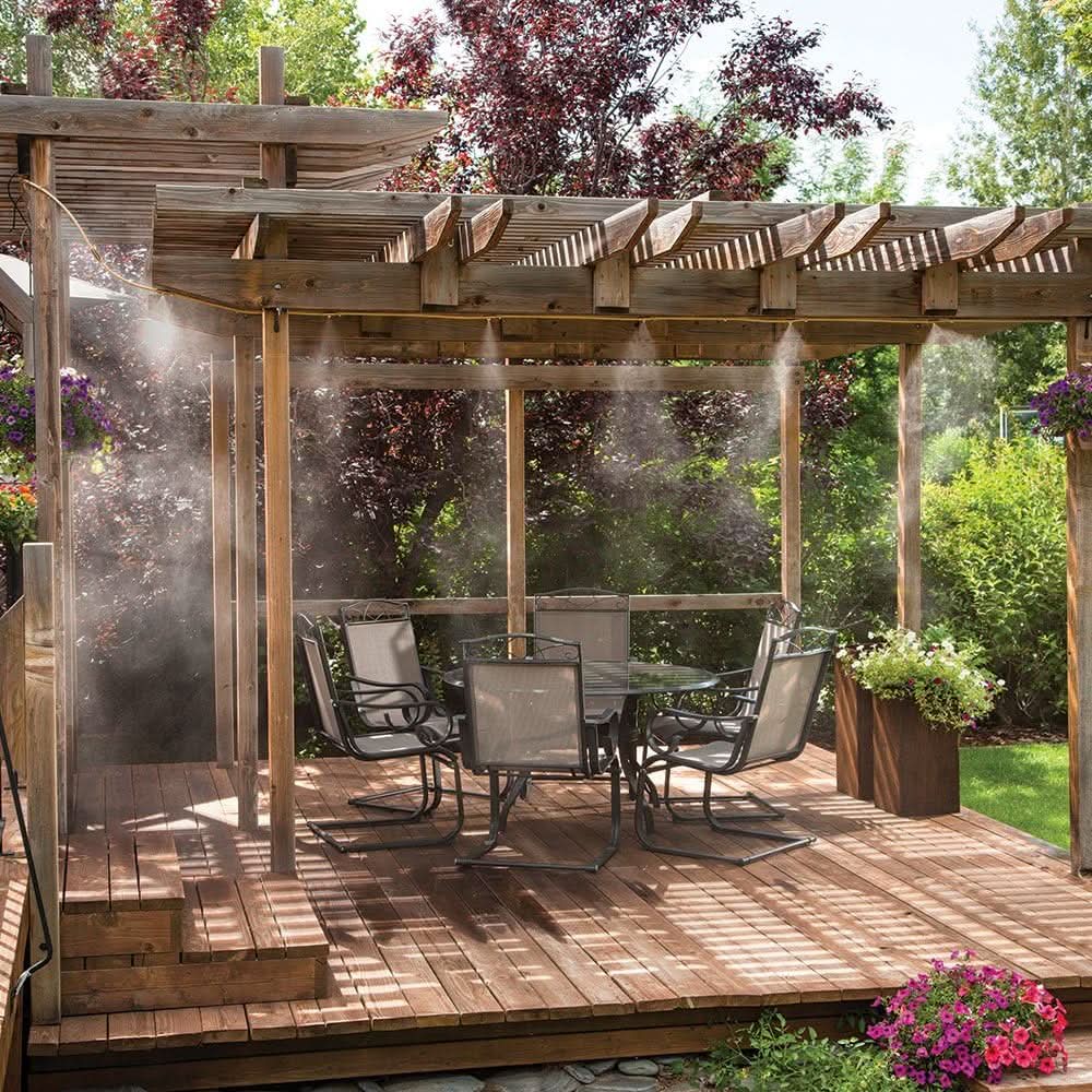 Instant Cooling Outdoor Mist System for Thriving Plants