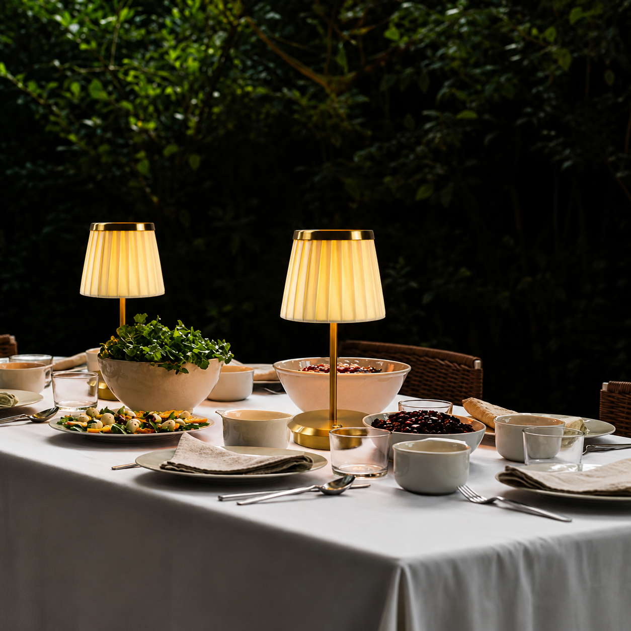 Portable LED Table Lamp with Rechargeable Battery