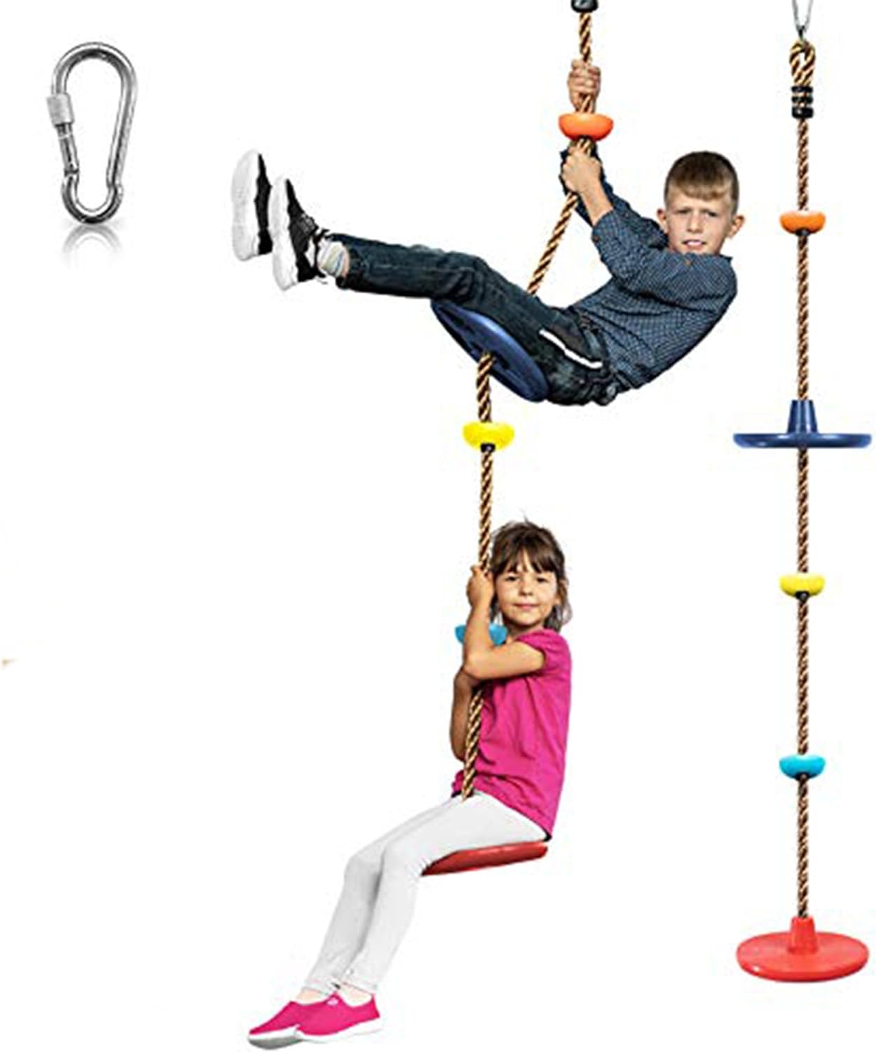 Tree Swing Set for Kids - Includes Climbing Rope and Platforms
