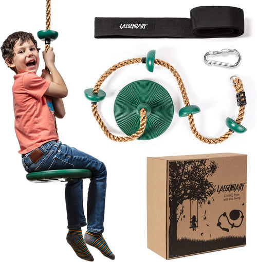 Tree Swing Set for Kids - Includes Climbing Rope and Platforms