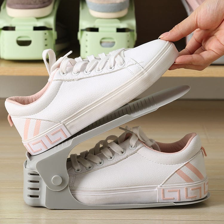 Compact Shoe Stacker | Space-Optimizing Design | Versatile Shoe Organizer