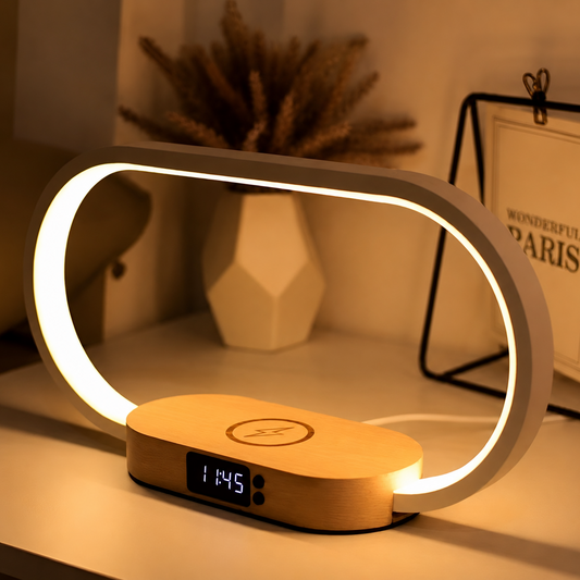 Digital Clock with Charger and Versatile Night Light