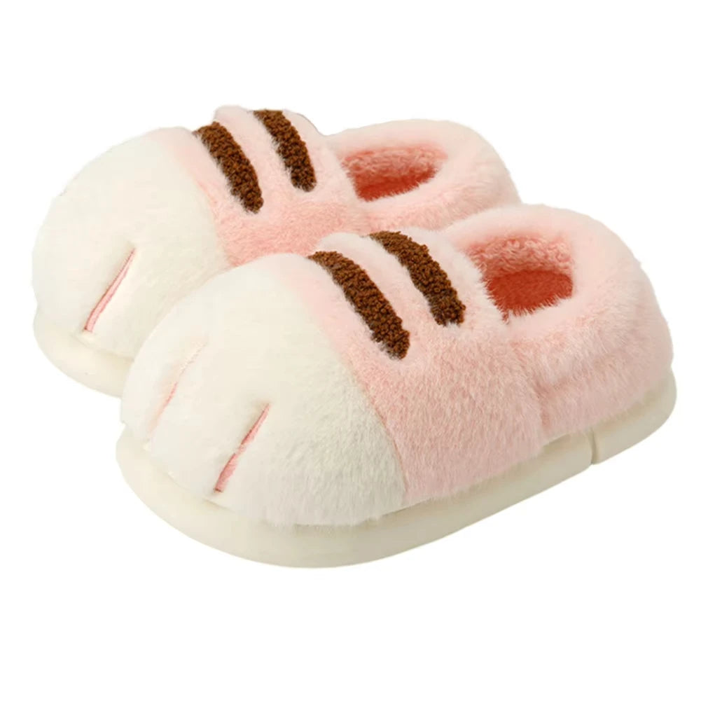 Women's Cat Paw Slippers | Soft & Cozy | Comfortable, Non-Slip | Fun Cat House Shoes for Home and Garden