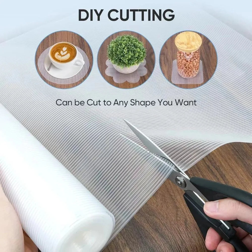 Waterproof, Non-Slip EVA Drawer Liner Roll for Kitchen and Refrigerator