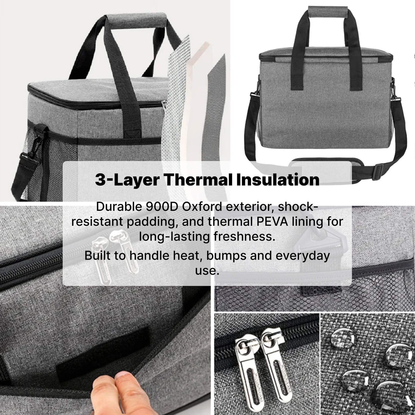 Insulated Cooler Bag - 33 Liters Capacity