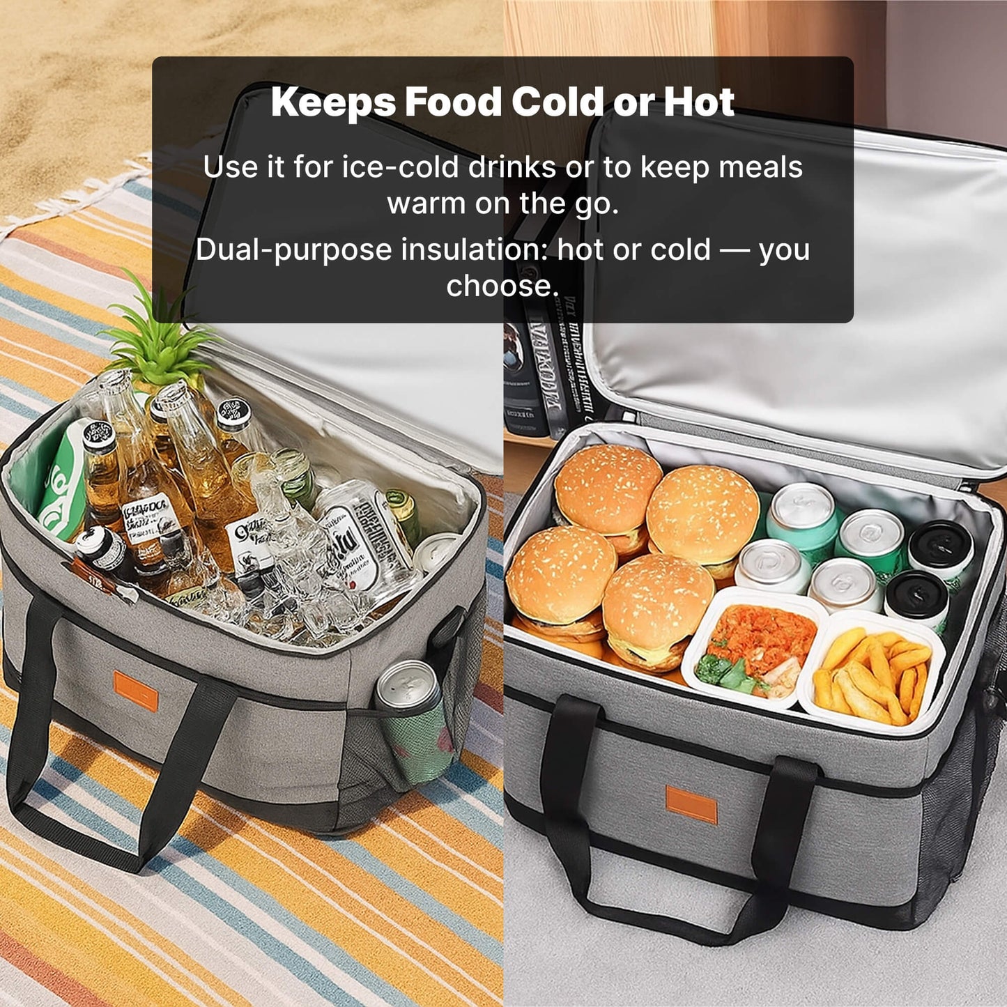 Insulated Cooler Bag - 33 Liters Capacity