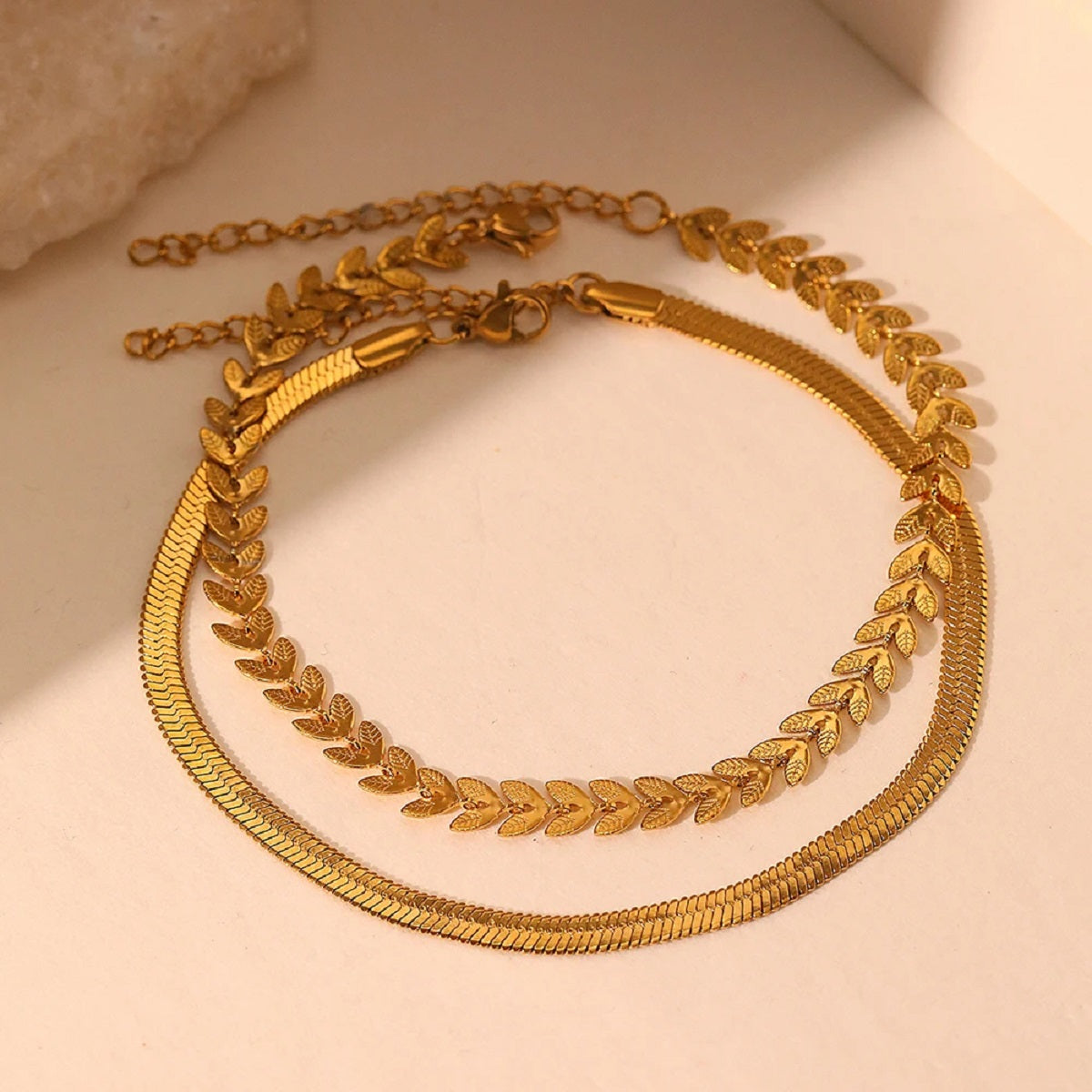 Creative Chain Anklet in Stainless Steel Design