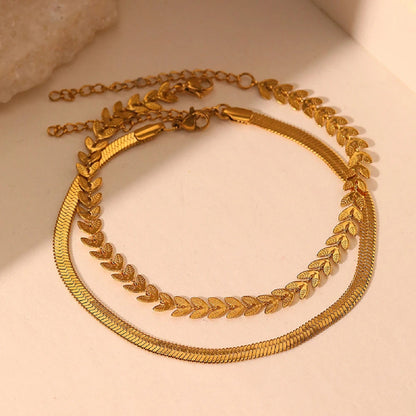 Creative Chain Anklet in Stainless Steel Design