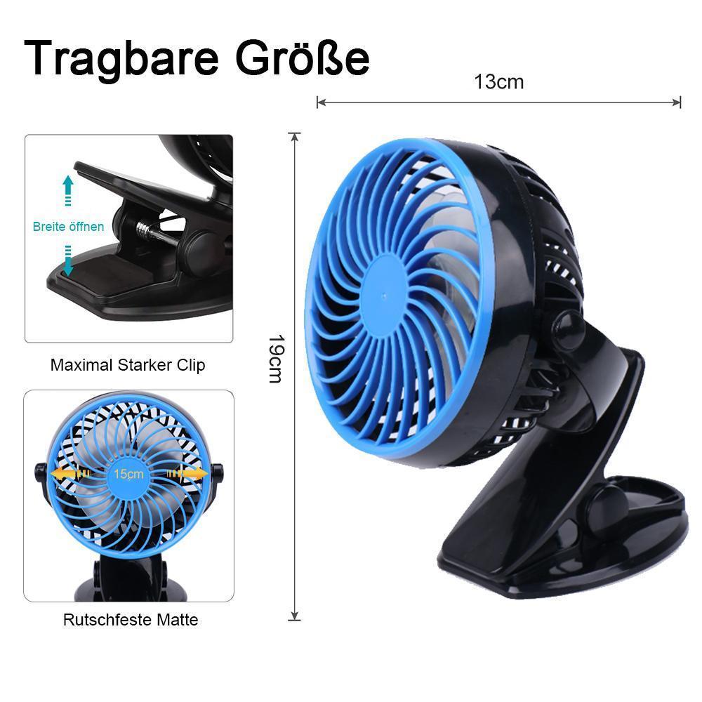 Rechargeable Lithium-Ion Fan - Portable 360° Design
