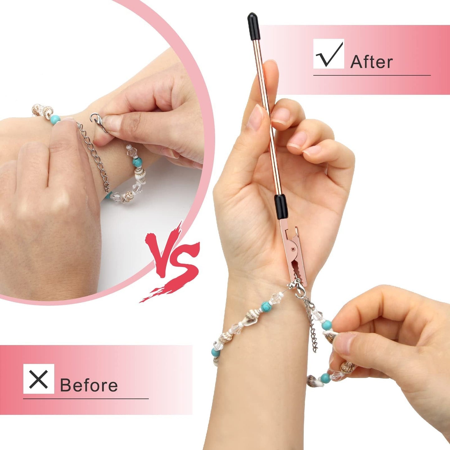 Buy One Get One Free | ClaspEase – Easy-to-Fasten Bracelets, No More Struggles