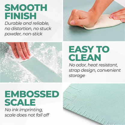 Non-Slip Silicone Baking Mat with Measurement Guide