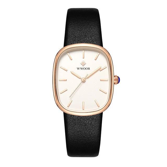 Women's Quartz Watch in Luxury Leather Design