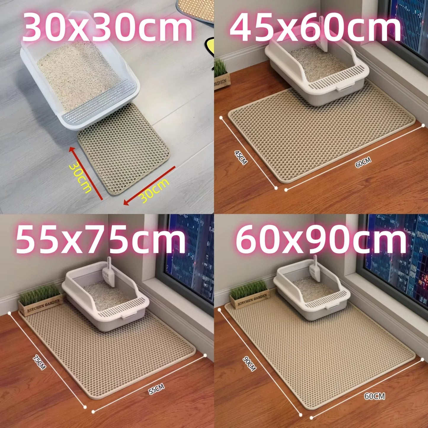 Cat Litter Mat - Double Layered EVA | Waterproof, Non-Slip & Washable