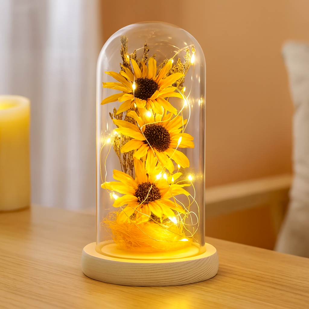 Cozy Sunflower Lamp for Soothing and Brightening Any Room