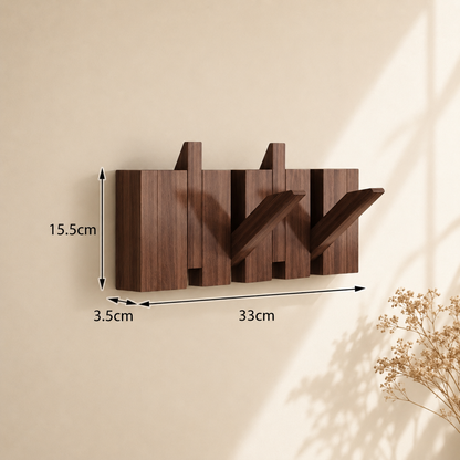 Wall-Mounted Piano Hanger Rack - Space-Saving Wooden Design