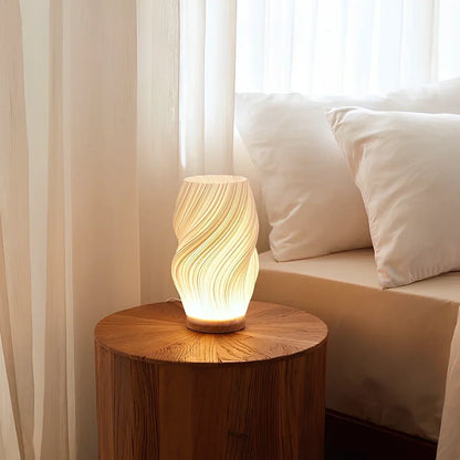 Modern Wave Accent Lamp with Adjustable Brightness