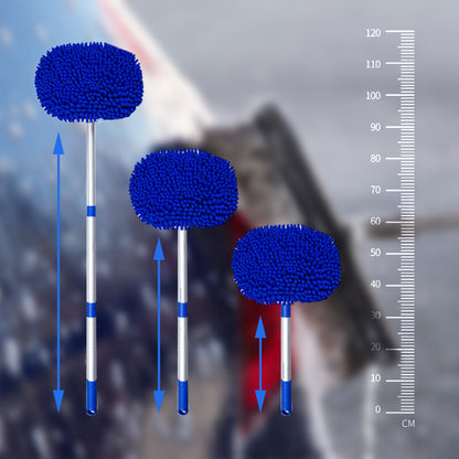 Extendable Car Cleaning Mop 57–115 cm | Scratch-Free Microfiber Head | Lightweight & Sturdy | Extra Mop Included