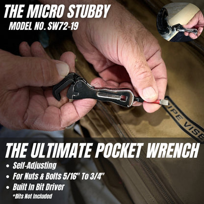 Compact Precision Ratchet Tool | 11 cm Adjustable Grip & Bit Holder