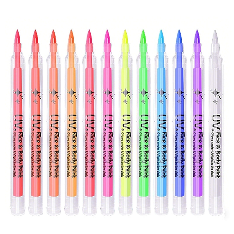 Waterproof Neon Face Paint for All-Night Glow