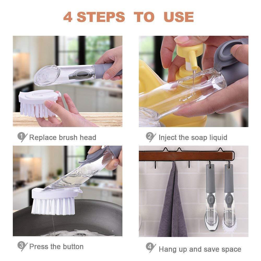 Effortless Dishwashing with Built-in Soap Dispenser